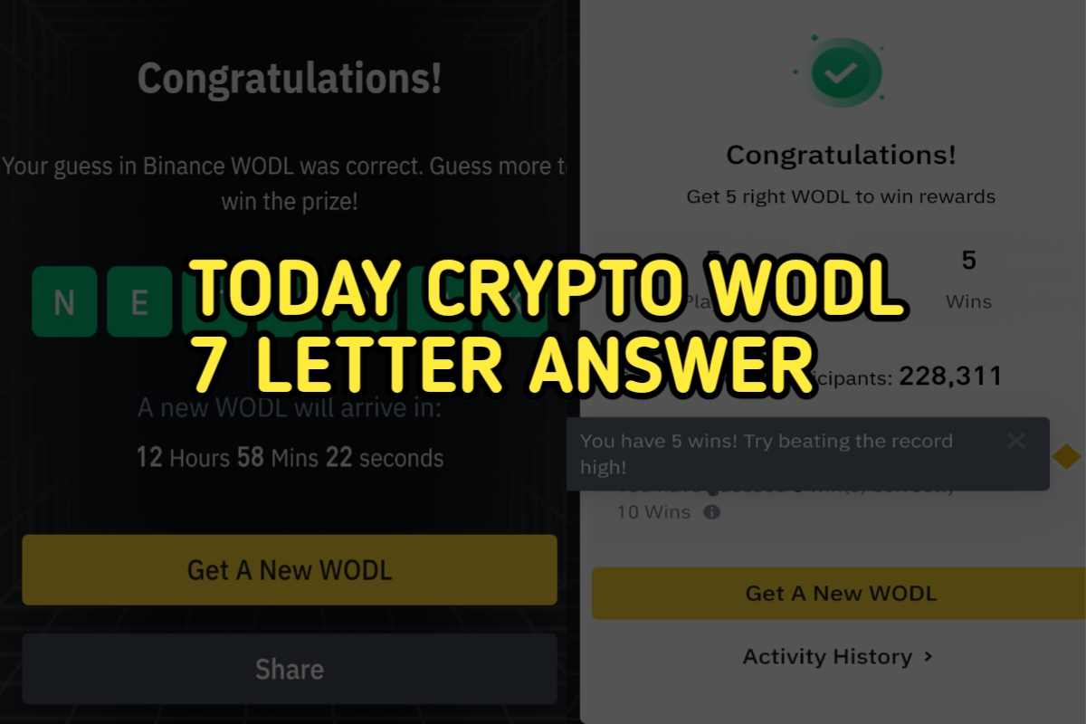Today Crypto Wodl 7 Letter Answer