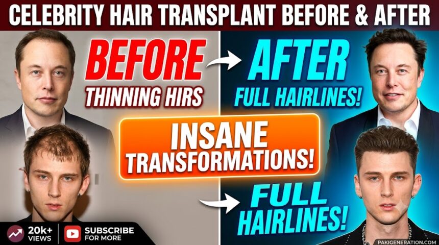 Celebrity Hair Transplant Before and After